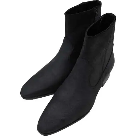 GalaabenD(ガラアーベント) Vaqueta Heel Boots 1.8inch BLACK