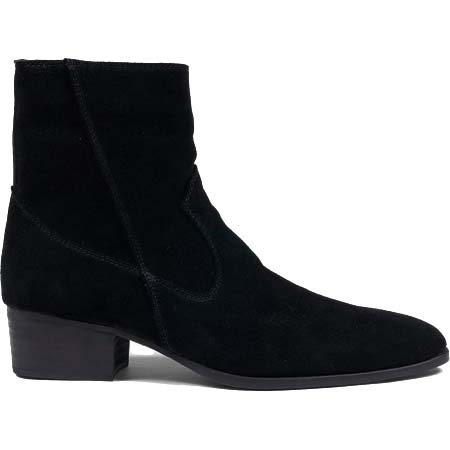 GalaabenD(ガラアーベント) Suede Heel Boots 1.8inch BLACK