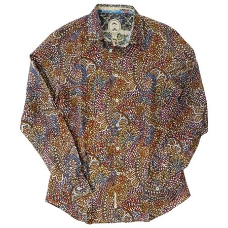 GANESH(ガネーシュ) インディア ン総柄 シャツ MALTI G700SOFT