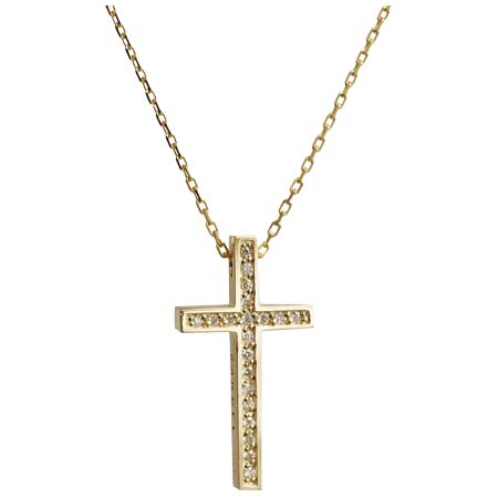 GARDEL(ガーデル) TWO ME CROSS(S) NECKLACE(K18YG) 50cm