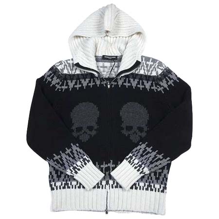 GEMMA.H UOMO(ジャンマアッカウォモ) スカル ダブルジップ ブラック