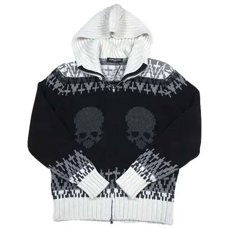 GEMMA.H UOMO(ジャンマアッカウォモ) スカル ダブルジップ ブラック