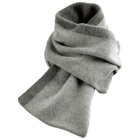 general design made(ジェネラルデザインメイド) 洗えるカシミヤ･2トーンミニマフラー