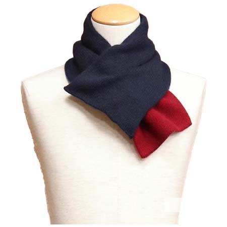 general design made(ジェネラルデザインメイド) カシミヤ100％ ニット ミニマフラー