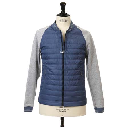 Gian carlo Rossi(ジャンカルロロッシ) 中綿ナイロンxジャージー ブルゾン