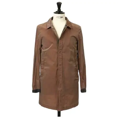 Gian carlo Rossi(ジャンカルロロッシ) モンタナイロン フライフロント ステンカラー スプリングコート