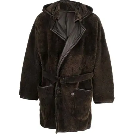 GIANFRANCO FERRE(ジャンフランコフェレ) 1990s シアリング フーデッドコート