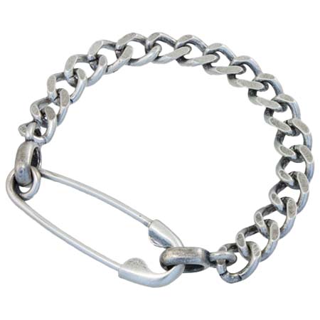 GILES＆BROTHER(ジャイルズ&ブラザー) Silver Safety Pin ブレスレット