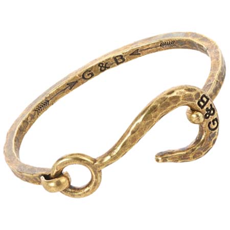 GILES＆BROTHER(ジャイルズ&ブラザー) Hammered Hook ブレスレット