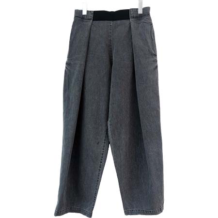 gilet(ジレ) RELAXFIT (リラックスフィット) “WRAP EASY DENIM” ＜イージーデニム＞ – USED BLACK