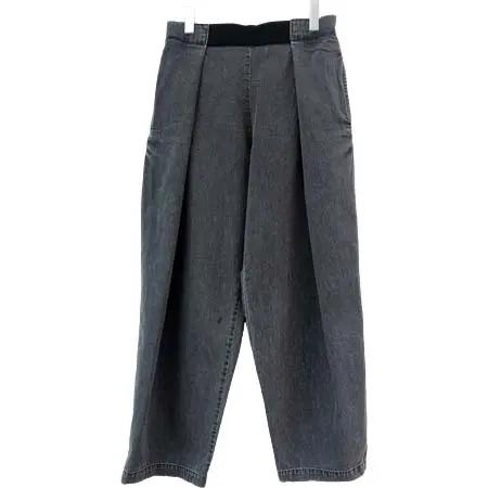 gilet(ジレ) RELAXFIT (リラックスフィット) “WRAP EASY DENIM” ＜イージーデニム＞ – USED BLACK