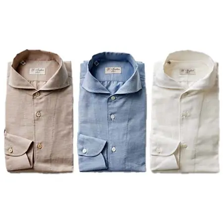 G INGLESE(ジイングレーゼ) COTTON CASHMERE SHIRT
