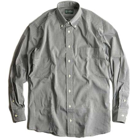 Gitman Brothers(ギットマンブラザーズ) ギンガムチェック ボタンダウンシャツ ブラック/ホワイト