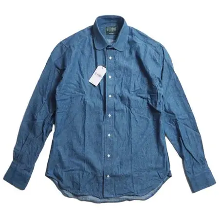 GITMAN VINTAGE(ギットマンヴィンテージ) デニムラウンドカラーシャツ