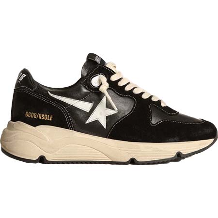 GOLDEN GOOSE DELUXE BRAND(ゴールデングースデラックスブランド) Running Sole メンズ ナッパレザー＆スエード スター（ホワイト）