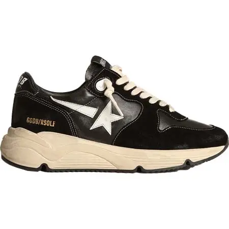 GOLDEN GOOSE DELUXE BRAND(ゴールデングースデラックスブランド) Running Sole メンズ ナッパレザー＆スエード スター（ホワイト）