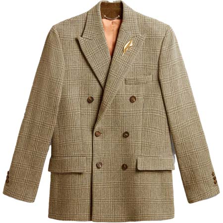 GOLDEN GOOSE DELUXE BRAND(ゴールデングースデラックスブランド) ダブルブレストブレザー メンズ シェットランドウール