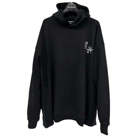 GOMME HOMME(ゴムオム) HY-T12-166-3/サイドスリットパーカー/黒