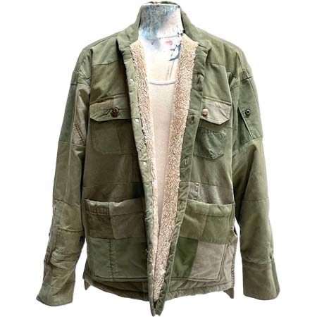 GREG LAUREN(グレッグローレン) ARMY SCRAPWORK SHERPA LINED BOXY