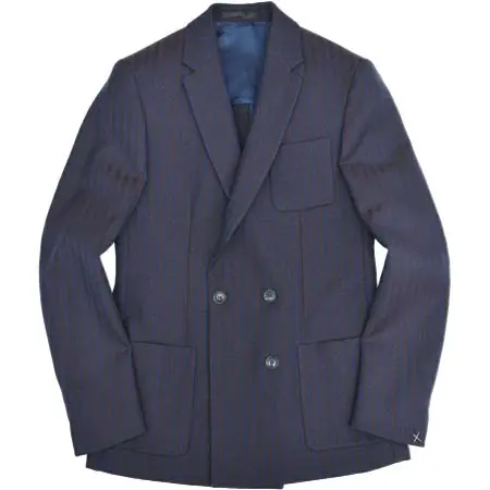 GRIFONI(グリフォーニ) ウールヘリンボーン4Bダブルジャケット 249-81730