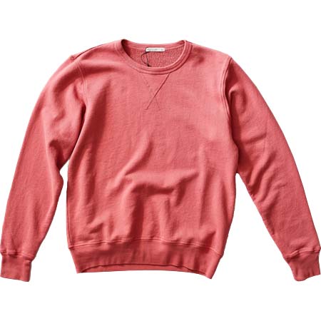 GROWN&SEWN(グロウン＆ソーン) French Terry Sweatshirt – Faded Red