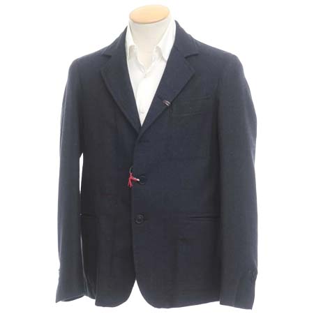 GUIDO DI RICCIO(グイードディリッチョ) ウール ハンドステッチ ジャケット ネイビー