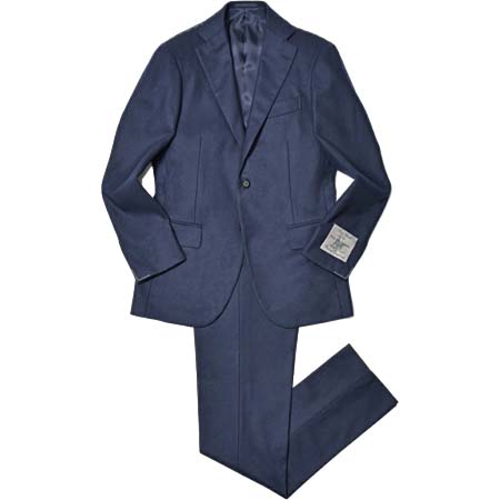 guji(グジ) ウールカシミアフランネル3B1プリーツスーツ