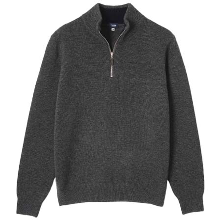 hausammann+moos(ハウザマン モス) ジップアップセーター