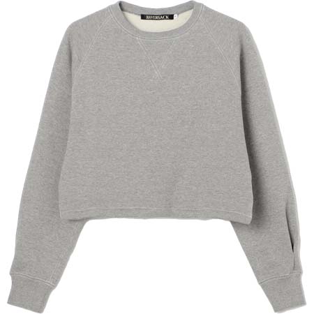 HAVERSACK(ハバーサック) クルーネック ショートスウェット