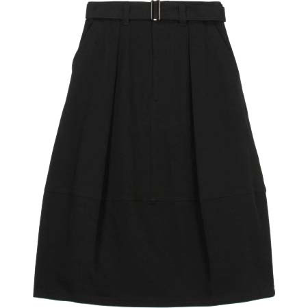 HAVERSACK(ハバーサック) コットン ベルテッドコクーンスカート