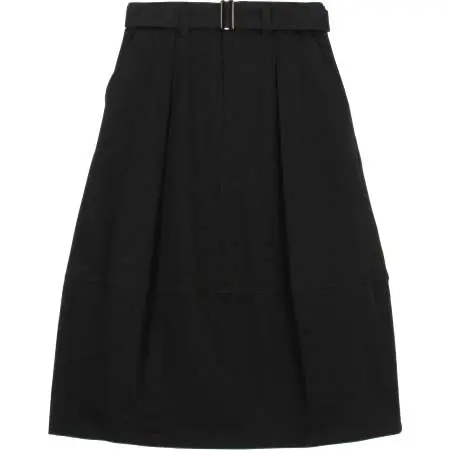 HAVERSACK(ハバーサック) コットン ベルテッドコクーンスカート