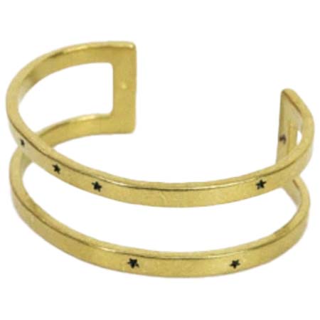 Hawk Company(ホークカンパニー) スター型押しダブルバングル