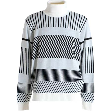 Henry Cotton’s(ヘンリーコットンズ) 12Gインターシャ タートルネックセーター