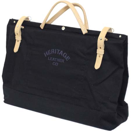 HERITAGE LEATHER(ヘリテージレザー) NO.8288 20” Utility Art Bag 20インチユーティリティアートバッグ Black HL218