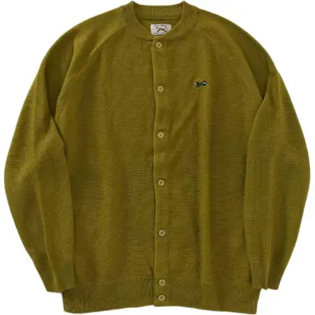 HIGH STANDARD(ハイスタンダード) アクリル クルーカーディガン Wポケット