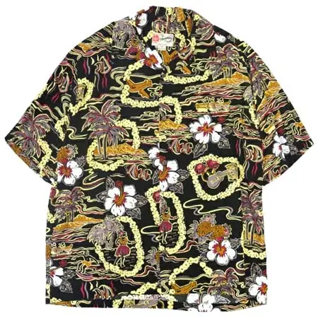 Hilo Hattie(ヒロハッティ) レーヨン アロハ シャツ