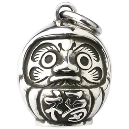 彫銀(ホリギン) 開運だるまシルバーペンダント