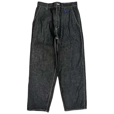 HOSU(ホス) 12oz ワイドデニムパンツ/ブラック