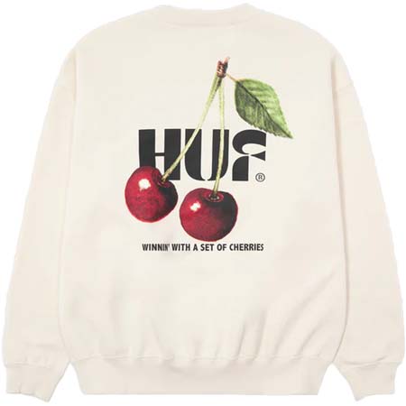 HUF(ハフ) SET OF CHERRIES FLEECE CREW