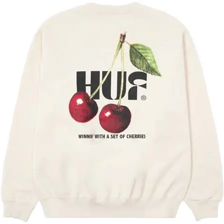 HUF(ハフ) SET OF CHERRIES FLEECE CREW