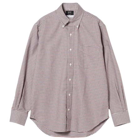 IKEBEHAR(アイクベーハー) Oxford Mini Gingham Check Button Down Shirt