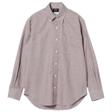 IKEBEHAR(アイクベーハー) Oxford Mini Gingham Check Button Down Shirt