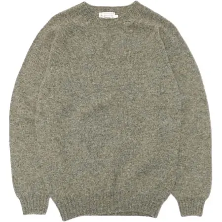 INVERALLAN(インバーアラン) Crew Neck Saddle Shoulder Sweater