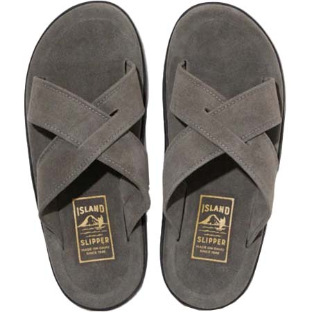 ISLAND SLIPPER(アイランドスリッパ) PB223 / CHARCOAL SUEDE