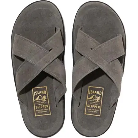 ISLAND SLIPPER(アイランドスリッパ) PB223 / CHARCOAL SUEDE