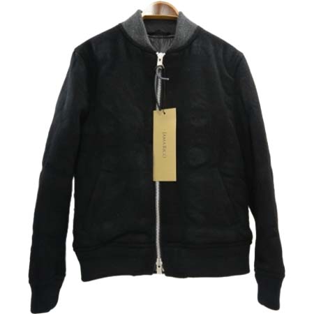 JAMA RICO(ジャマリコ) Shadow Check Pudding Flight Jacket BLACK