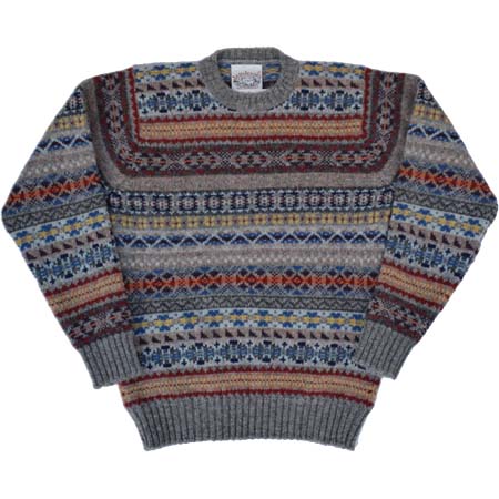 Jamieson’s(ジャミーソンズ) ALL OVER FAIRISLE CREW NECK SWEATER