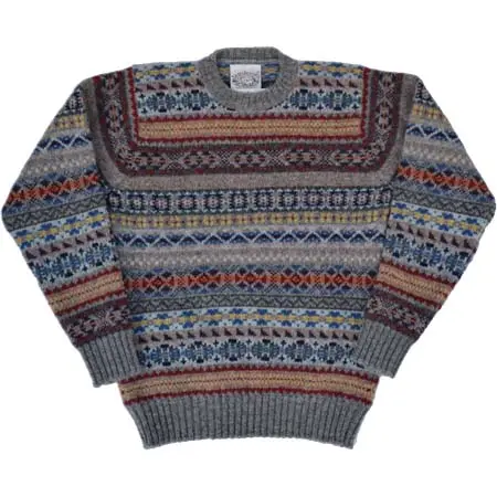 Jamieson’s(ジャミーソンズ) ALL OVER FAIRISLE CREW NECK SWEATER