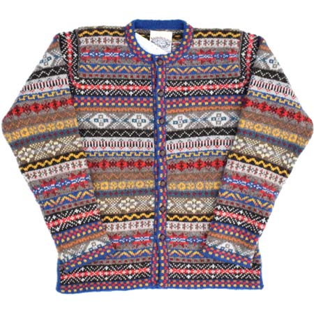Jamieson’s(ジャミーソンズ) FAIRISLE CREW NECK BUTTON