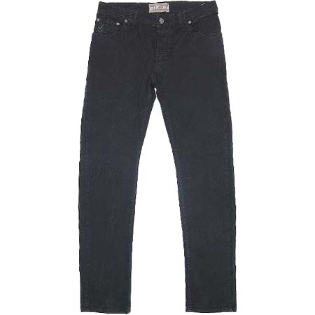 John Galliano(ジョンガリアーノ) バックポケットユニオンジャックプリント付ブラックスキニーデニム